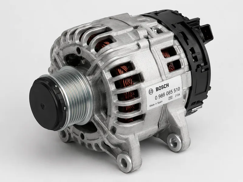 Bosch 210A alternator (0 986 085 510) — replacement for the original Iveco Daily